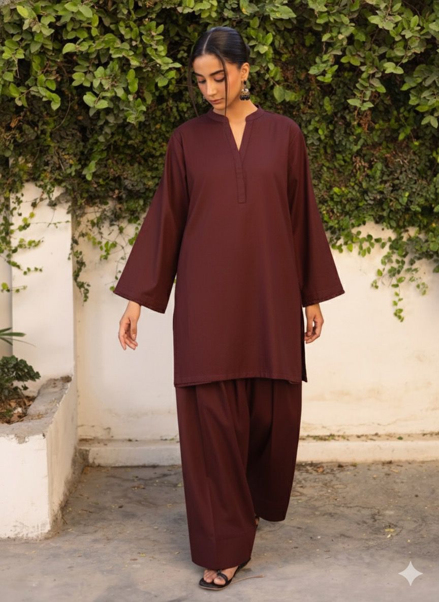 Long shart palazo pajama fabric khadar 4